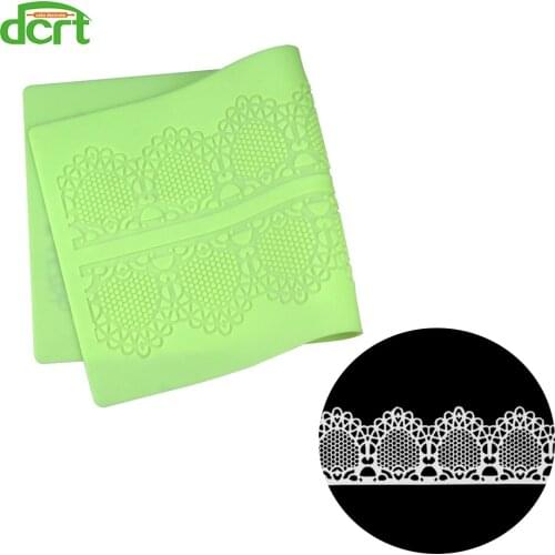 Silicone Lace Mat Fondant Decor Kitchen Fondant Lace Mat Wedding Decoration Sugar Lace Mold For Baking Cake Decorating Tools