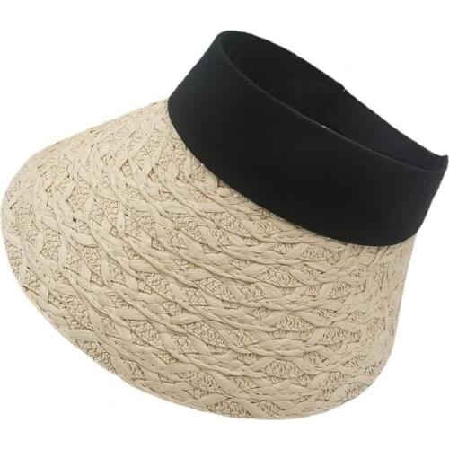 Sun Hat Fashion Heat-insulating Braid Fabric Graceful All-match Travel Cap for Sports