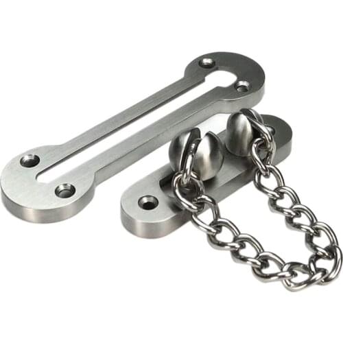 Super Thick Door Lock Stainless Steel Casting Door Safety Lock Heavy-Duty Inner Door Latch (Extra Thick: 5 mm)