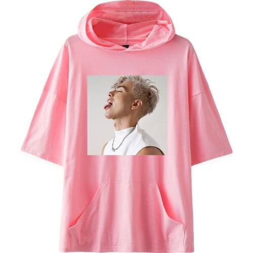 WAWNI Naim Darrechi Short-Sleeved Hooded Sweatshirt Hip Hop Volleyball Harajuku Fashion Polyester Plus Cotton Hoodie Loose Tops