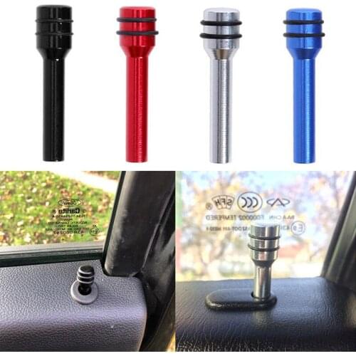 Universal 2Pcs Lightweight Fashion Door Lock Pins Car Safety Door Interior Lift Status Button Lifting Aluminium Alloy New