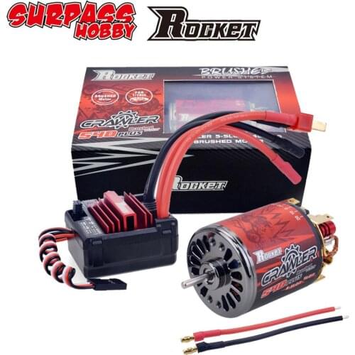 Rocket 540PLUS 5-Slot 25T 20T 16T Waterproof Motor w/80A ESC for tamiya Kyosho TRAXXAS WLtoys 1/10 RC Car
