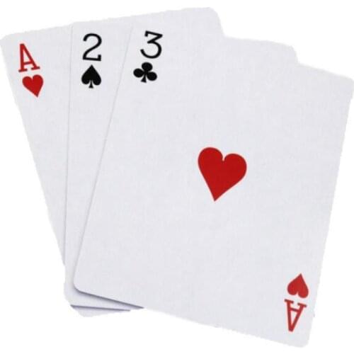 1 set 3 Cards Monte Magic Card Three Card Poker Monte Card Trick Easy Classic Magic Tricks For Close Up Magic Illusion