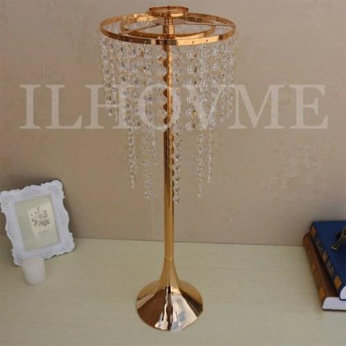 10PCS/LOT European Candlestick Acrylic Crystal Candle Holders Diameter 21cmx High 60cm/ 8x24'' Candle Stand Wedding Road Lead