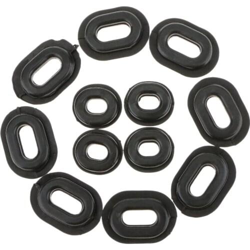 12Pcs Motorcycle Rubber Side Cover Grommets Replacement Gasket Fairings for CG125