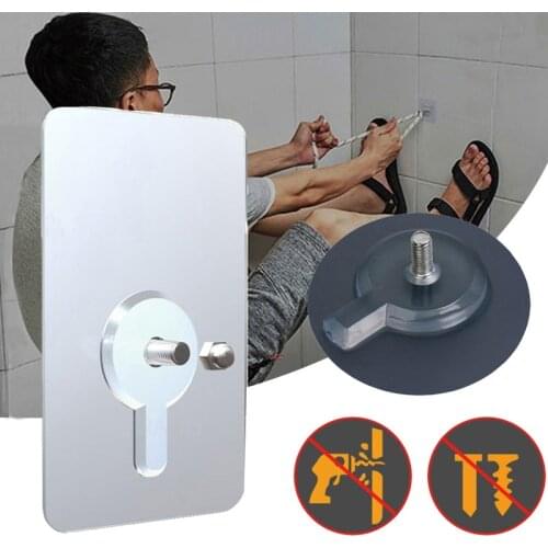 2pcs Heavy Duty No Drill Screw Stick-On Punch Nail Screw Strong Adhesive No Trace Bathroom Kitchen Nailless Wall Hook Screw Rods