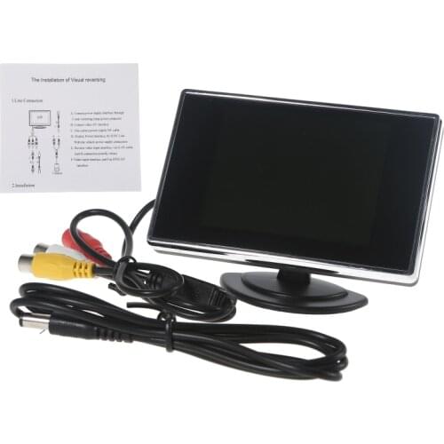 3.5 Inch TFT LCD Screen Monitor Reverse Camera Car Rear View Backup New A0NE