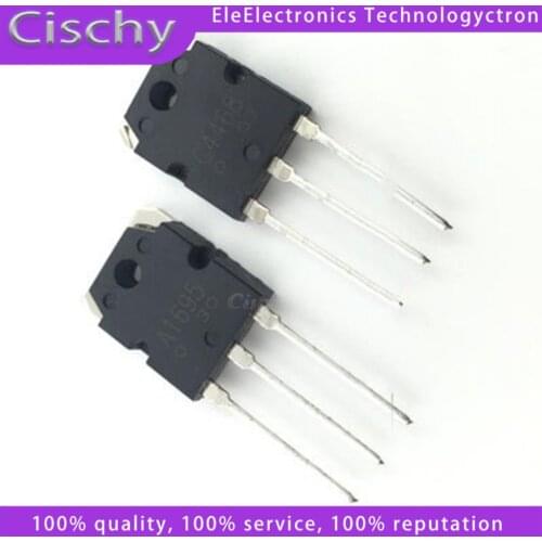 4pcs/lot=2pair （2pcs A1695 + 2pcs C4468） 2SA1695 2SC4468 TO-3P dedicated stereo pair new original