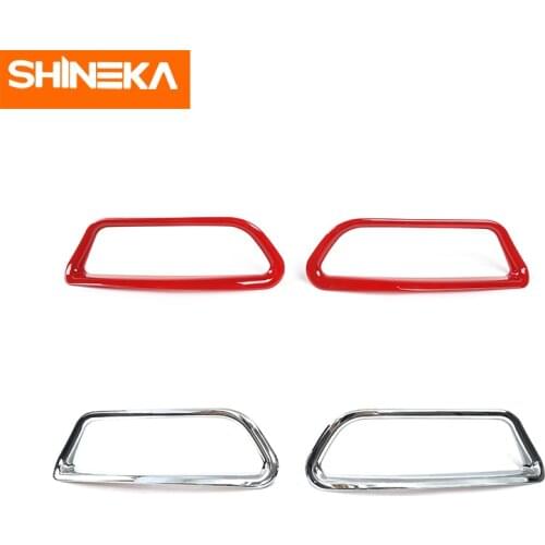 SHINEKA Car Stickers For Jeep Cherokee 2019+ Car Exterior Styling Rear Fog Light Decoration Cover Accessories For Jeep Cherokee