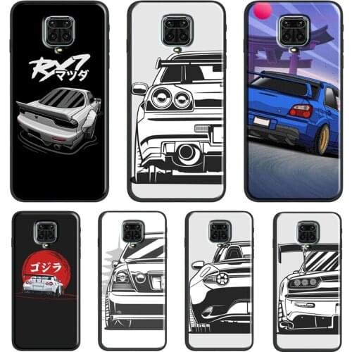 JDM Car Funda For Xiaomi Redmi Note 10 Pro Note 9 Pro Note 8 Pro 7 K40 8T 9S 9A 9C 9T Case Cover