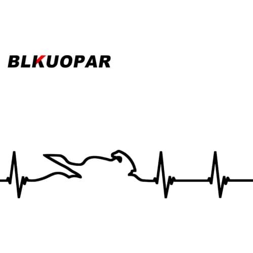 BLKUOPAR for Love heartbeat Car Stickers Fashionable Decals Vinyl Car Wrap Campervan Snowboard Scratch-Proof RV JTR Waterproof