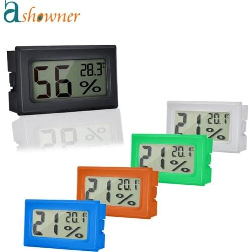 Digital Thermometer Hygrometer Mini LCD Humidity Meter Freezer Fridge Thermometer for -50~70 Coolers Aquarium Chillers