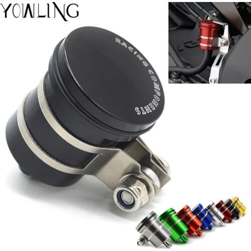 For Kawasaki ER-6F ER6F ER 6F ER-6N 2006-2018 Brake Fluid Reservoir Connection Brake Fuel Hose Bracket Tank Oil Fluid Cup Cover