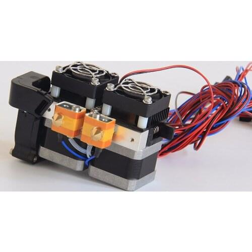 Funssor 1.75mm Fully Assembled Dual Extruder for Flashforge Creator/Dreamer 3D Printer