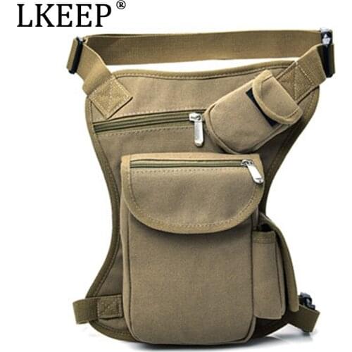 New Men Canvas Drop Waist Bags Leg Pack Bag Belt Bicycle Motorcycle Women Money Belt Pack Unisex Work