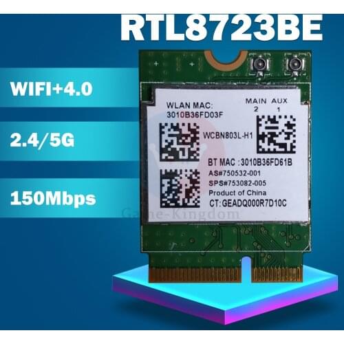 Wireless Adapter Card NGFF Interface RTL8723BE 792204-001 For HP DELL Asus