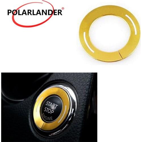 Ignition Key Ring Switch Cover Sticker For Nissan/Qashqa 16 Car Styling Decoration Car Engine Start Stop Switch Button