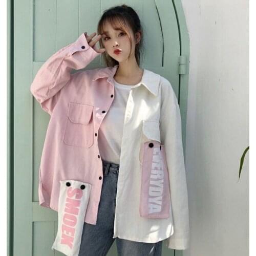 A New Kind of Students'Loose Spliced Jacket Short of Long Harbour Baseball Suit J20190200140