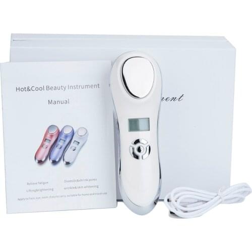 Hot Cold Massager 5 in 1 LED RF Photon Therapy Facial Skin Lifting Rejuvenation Vibration Device Machine EMS Ion Microcurrent