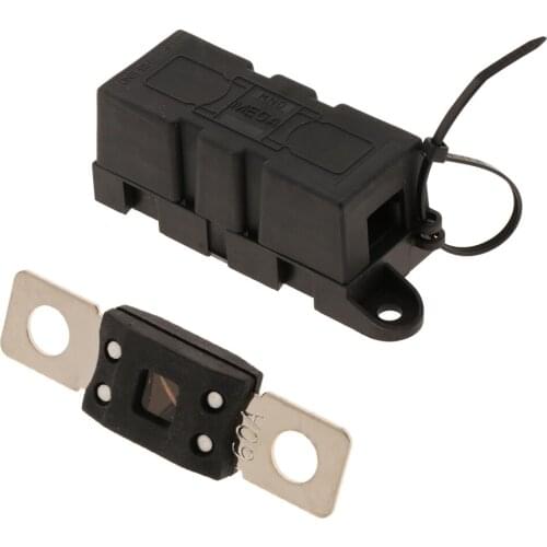 Mega Bolt Down Auto Fuse Time Delay-100A 32V + Mega Fuse Holder-300A for Forklift RV Motorhome Yacht Car Golf Cart Marine