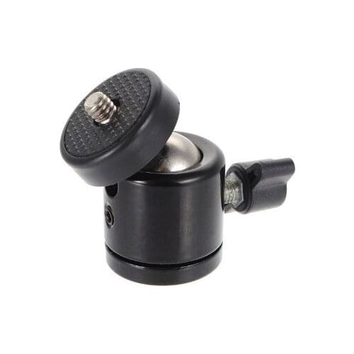 2020 NEW Black Color 360 Degree Mini Tripod Ball Head Ballhead 1/4"Screw Mount Stand DSLR DV Camera DSLR Camera Accessories