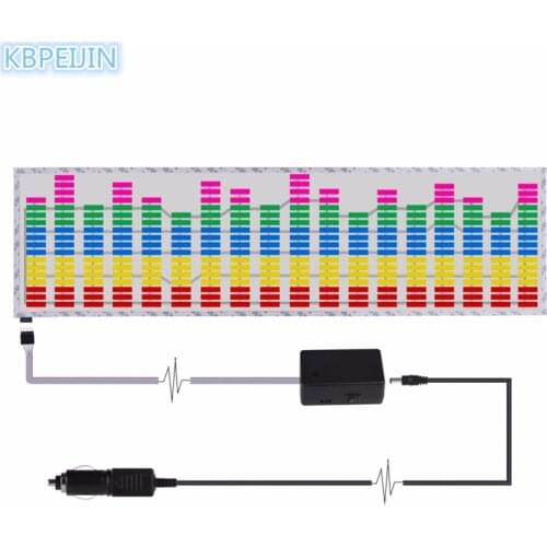 Music Car Sticker Sound Activated Equalizer Neon Light Car Styling for Lada kalina granta priora niva largus samara 90x25cm