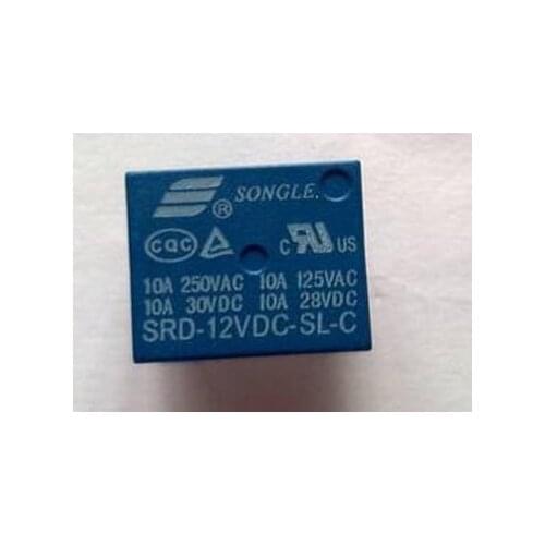 Original Songle relay SRD-12VDC-SL-C 12V T73 5 pin 250V 10A