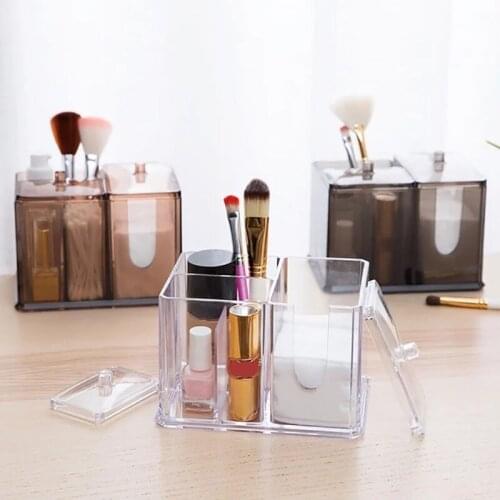 Plastic Makeup Organizers Storage Box Cosmetic Drawers Jewelry Display Box Case Desktop Make Up Container Boxes Organizer