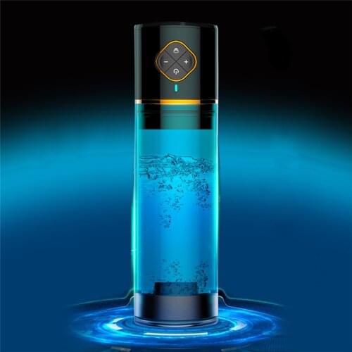Water Bath Penis Enlargement Pump Electric Penis Extender Trainer Aid Impotence Helper Vacuum Pump Masturbator Sex Toys For Man