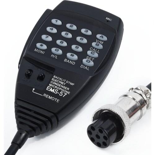 Hand-Held DTMF Microphone DR-635 Radio Dial Numbers Full Keypad 8 pins Alinco DR-235T DR-435