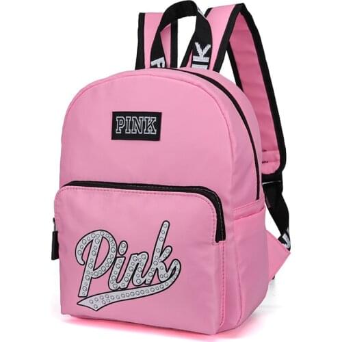 Women Mini PINK Backpack Female Eco Simple Canvas Bag Ladies Casual Small Travel Bags Backpacks for Teenage Girls
