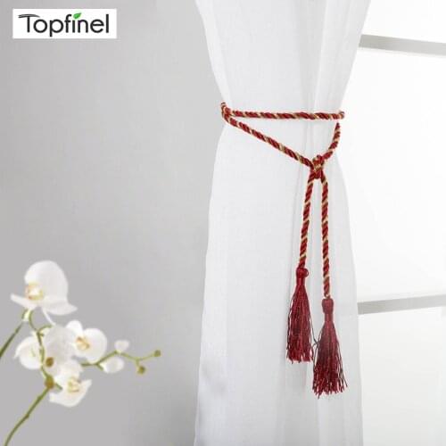 Topfinel Tassel Tiebacks for Curtains 9 Colors Nordic Style Curtain Tie Rope Home Decoration Curtains Accessories 2 Pcs