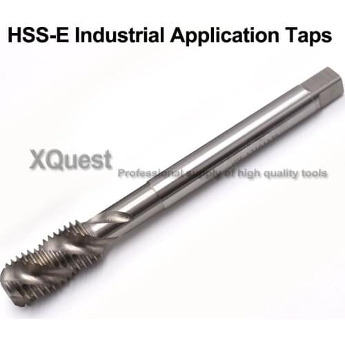 XQuest HSSE extended handle Taps Unified Extra Long Shank Spiral Flute Tap UNC 2-56 4-40 5-40 6-32 8-32 10-24 1/4 3/8 5/16 UNF