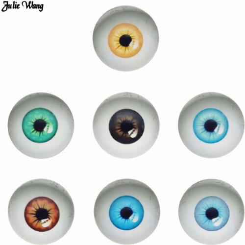 6-30MM Dragon Cat Eyes Glass Cameo Flatback Scrapbooking Dome Cabochon Evil Eyes Pattern Findings Toy Craft DIY Accessory
