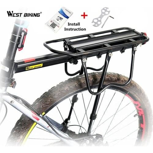 WEST BIKING Bicycle Seats Rack Mountain Bikes MTB Accessories Bicycle Rear Seat Rack Luggage Carrier Saddle Can Load 50KG