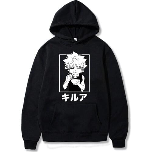 Hoodie Sweatshirts Hunter X Hunter Hoody Killua Zoldyck Anime Manga Aesthetic Tops Pullover Winter clothes women Kawaii hoodie
