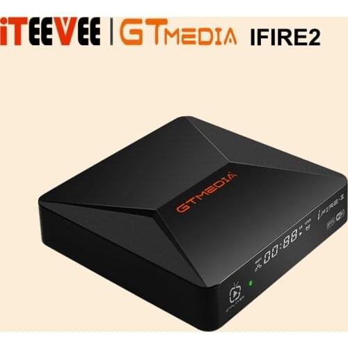 2PCS GTmedia Smart TV Box 2021 IFIRE 2 Full HD 1080P, H.265HEVC 10Bit/CPU70MHz Dual/BT Remote Control/ Internet M3U Set Top Box