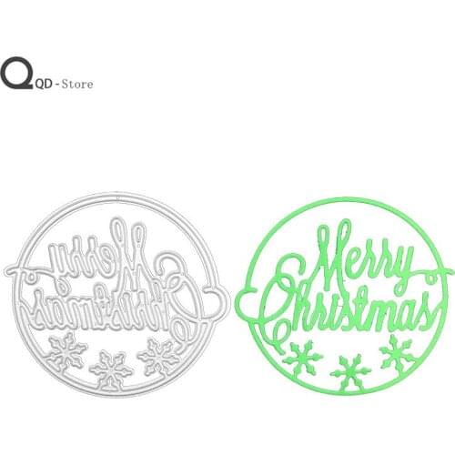Scrapbook Cutting Dies DIY Childrens Puzzle D Christmas Wishes Metal Cutting Dies DIY Card Make Mould Model Craft Decoration