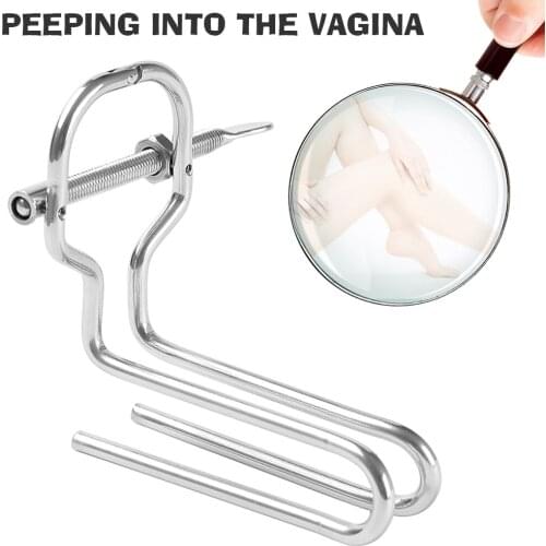 Metal Material Adjustable Size Vaginal Anus Clamp Anal Plug Big Butt Plug Sex Toys For Couples Speculum Cleaning Enema Anal Toys