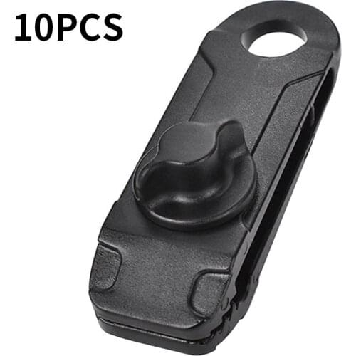 10pcs Tarpaulin Clip Awning Tent Lashing Buckle Outdoor Camping Awning Hook Windproof Rope Barb Clip
