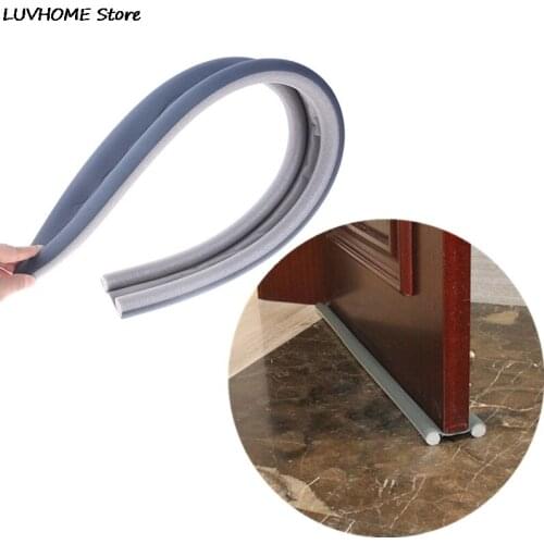 1PC 95CM Flexible Door Bottom Sealing Strip Guard Wind Sealer Stopper Fit For Door Thickness 3.5-5CM Bottom Seam 0.2-1.2CM