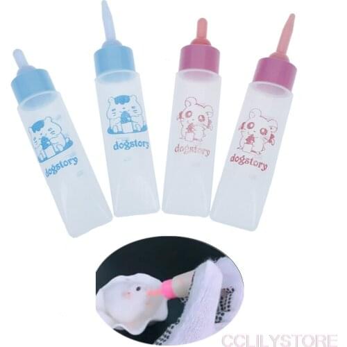 1 Pcs Small Pet Animal Milk Bottle 30ml Silicone Nipple Feeding Hamster Cat Dogs Puppy Syringe