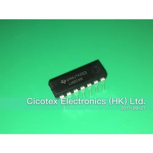 10pcs/lot LM324N DIP14 LM324 N IC OPAMP GP 1.2MHZ 14DIP LM324NE3 LM324NG4 LM 324N LM324AN