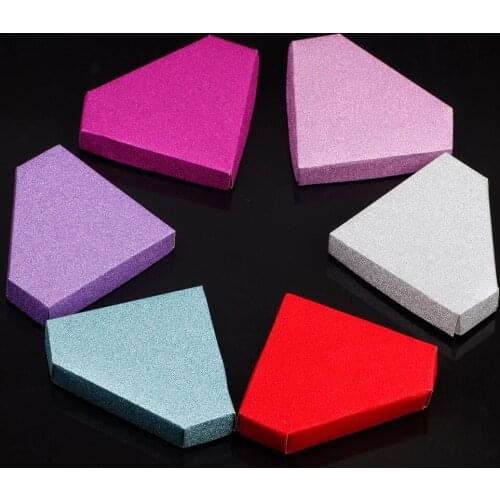 12pcs Diamond eyelash empty box 6 colors fake mink lashes packing case Free shipping