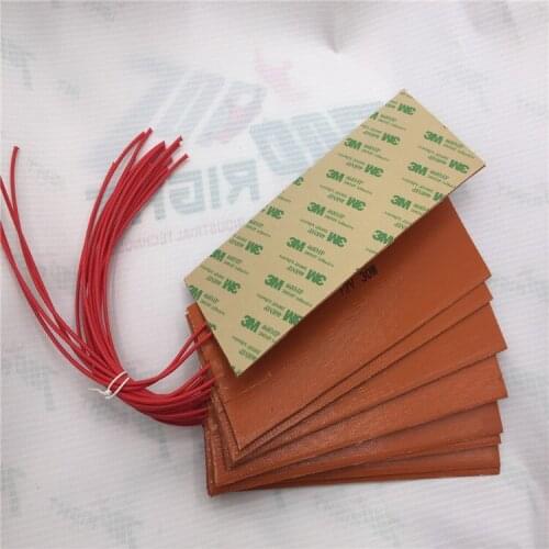 12v Silicone Rubber Heater Electric Industrial Heating Blankets size 80x200mm