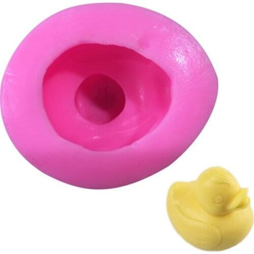 3D three-dimensional little yellow duck silicone fondant cake chocolate mold clay soap mold baking tool