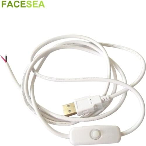 5pcs 10pcs 1.5M USB ON/OFF Switch Extension Cable Wire for LED Hard Strip Lamp, Fan, Night Light, diy connecting