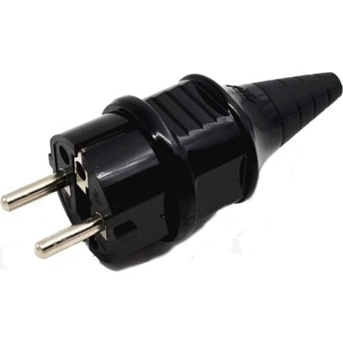 5PCS Germany EU 2Pins Industrial Electrical Power French Type E Rewireable Plug Male Socket Outlet Adaptor 250V 16A Power Plug