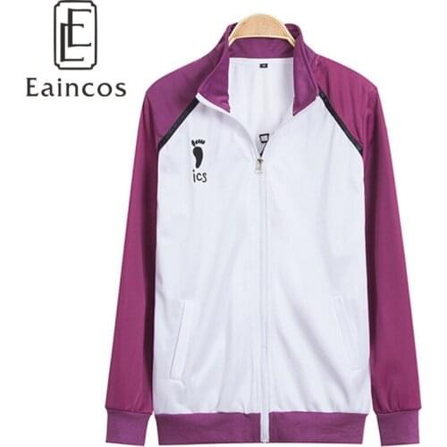 Anime Haikyuu!! Third Season Shiratorizawa Gakuen Wakatoshi Ushijima Uniform Cosplay Costume Coat Jacket Sprotswear
