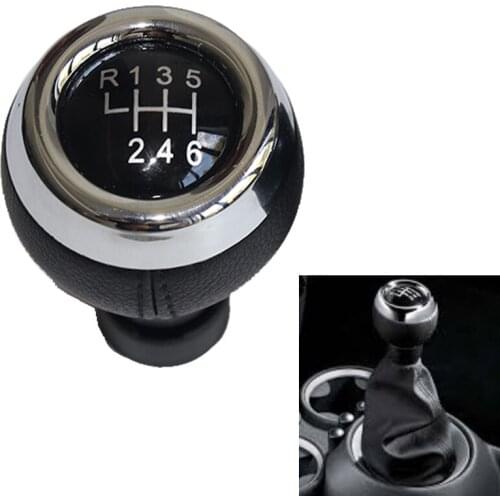 5 6 Speed Car Gear Shift Knob MT Lever Shifter Knob Head Black Case For Mini Cooper R55 R56 R57 R58 R59 R60 R61 F54 F55 F56 F57